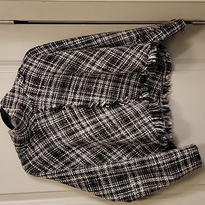 ZARA WOMAN Tweed Crop Top